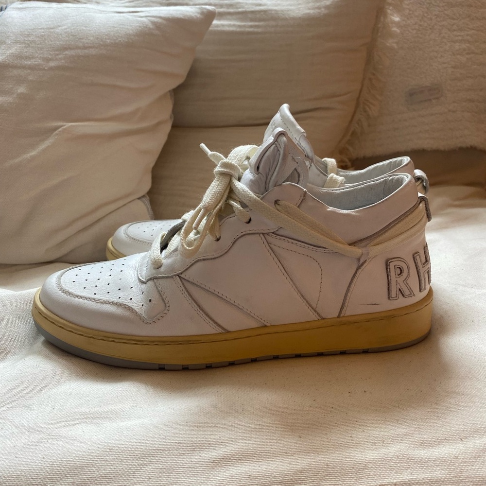 RHUDE All white sneakers